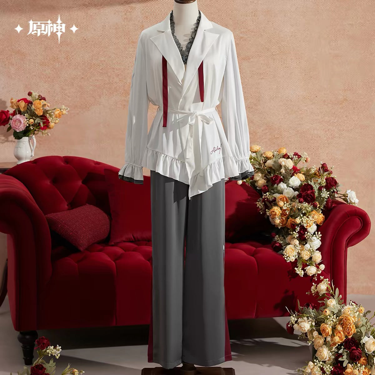 [DEPOSIT] Official Genshin - Arlecchino Nighttime Tea Party Loungewear Set