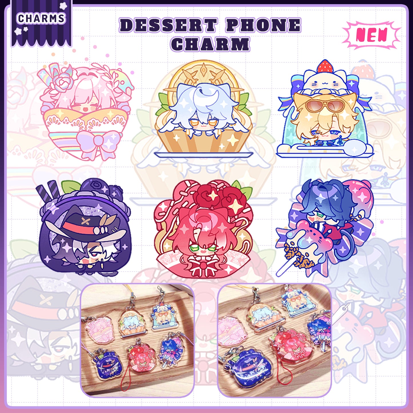 [DEPOSIT] kajunmypants May'26 Catalogue - Dessert Phone Charm