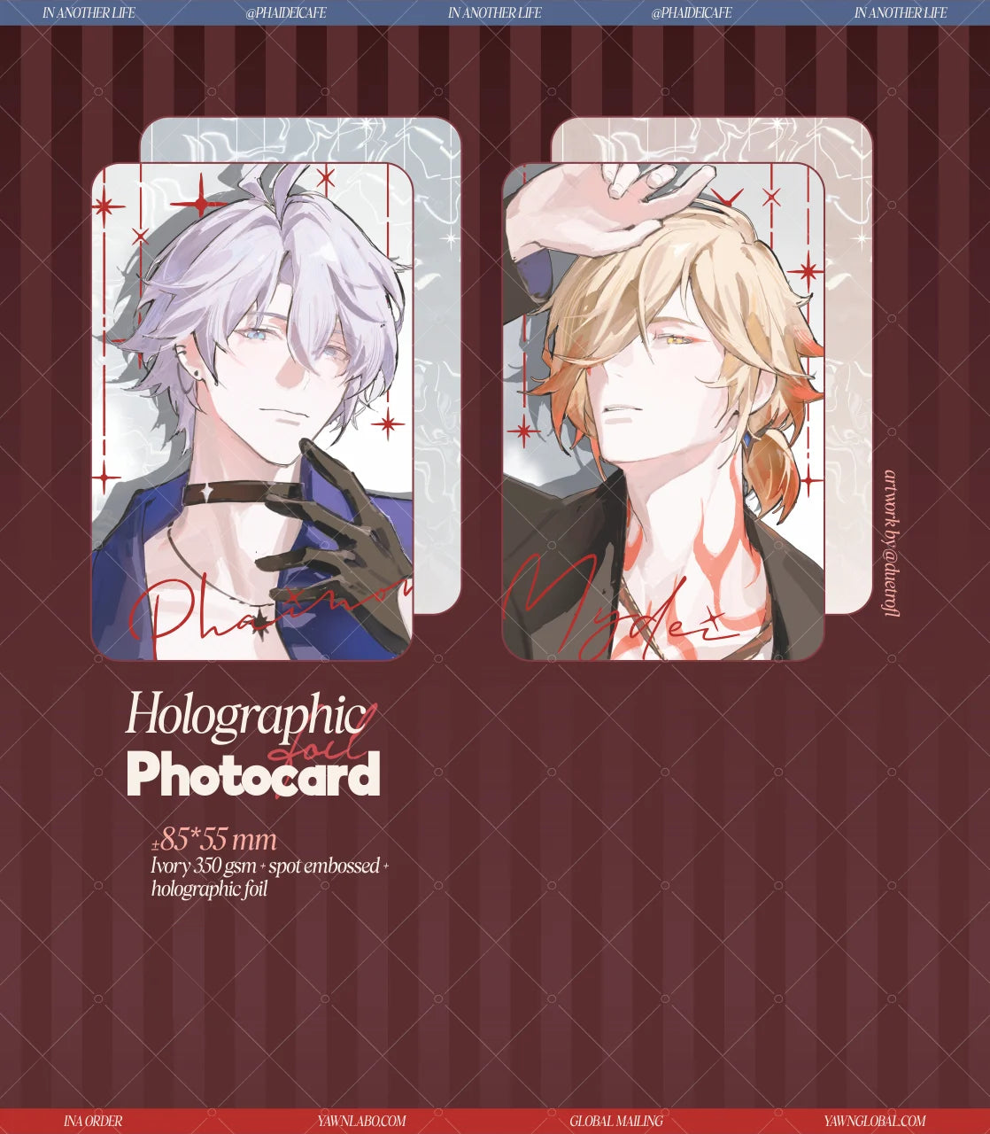 [POSTAGE] In Another Life: Phaidei Project - Model AU Assorted Prints